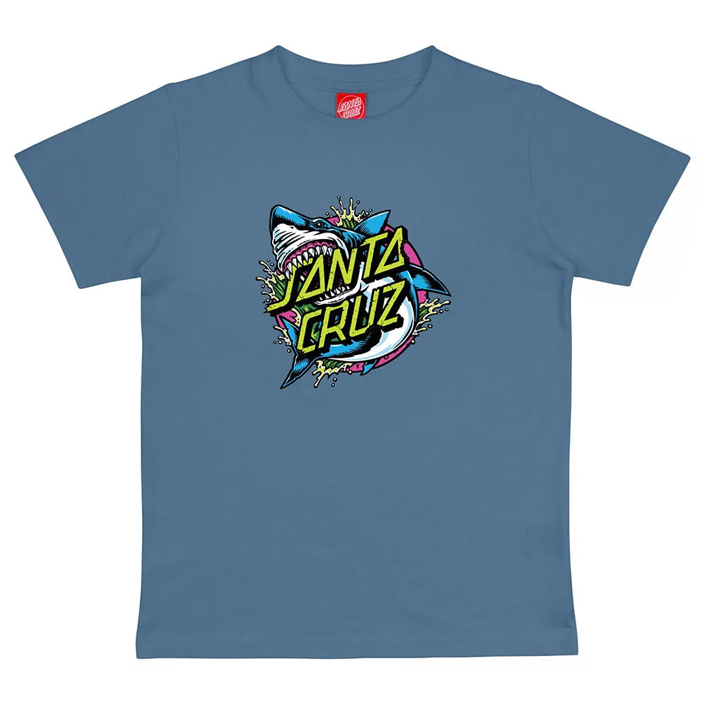 Santa Cruz Youth Shark Dot Front T Shirt