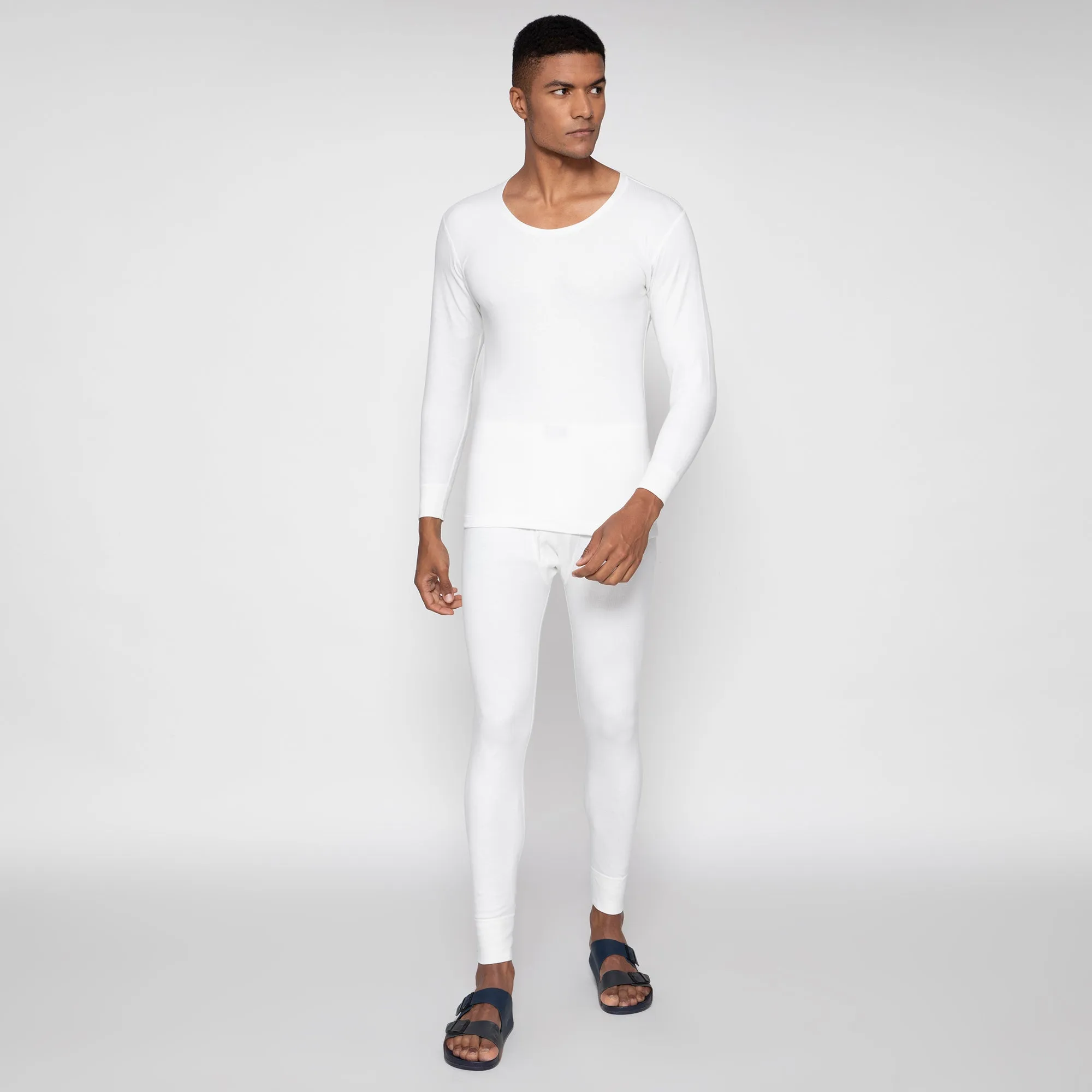 Sporto By Macho Men's Thermal Ultima White Trouser