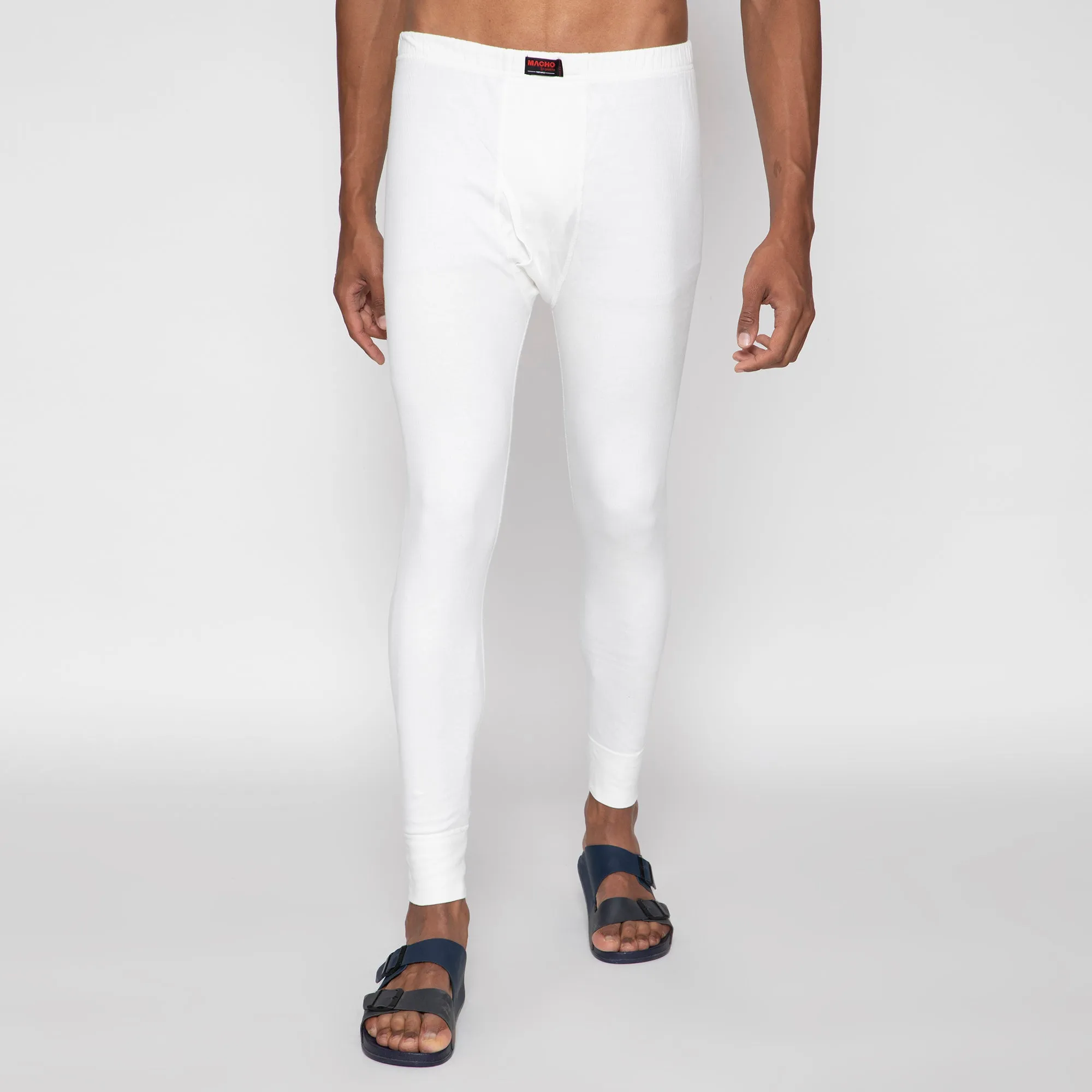 Sporto By Macho Men's Thermal Ultima White Trouser