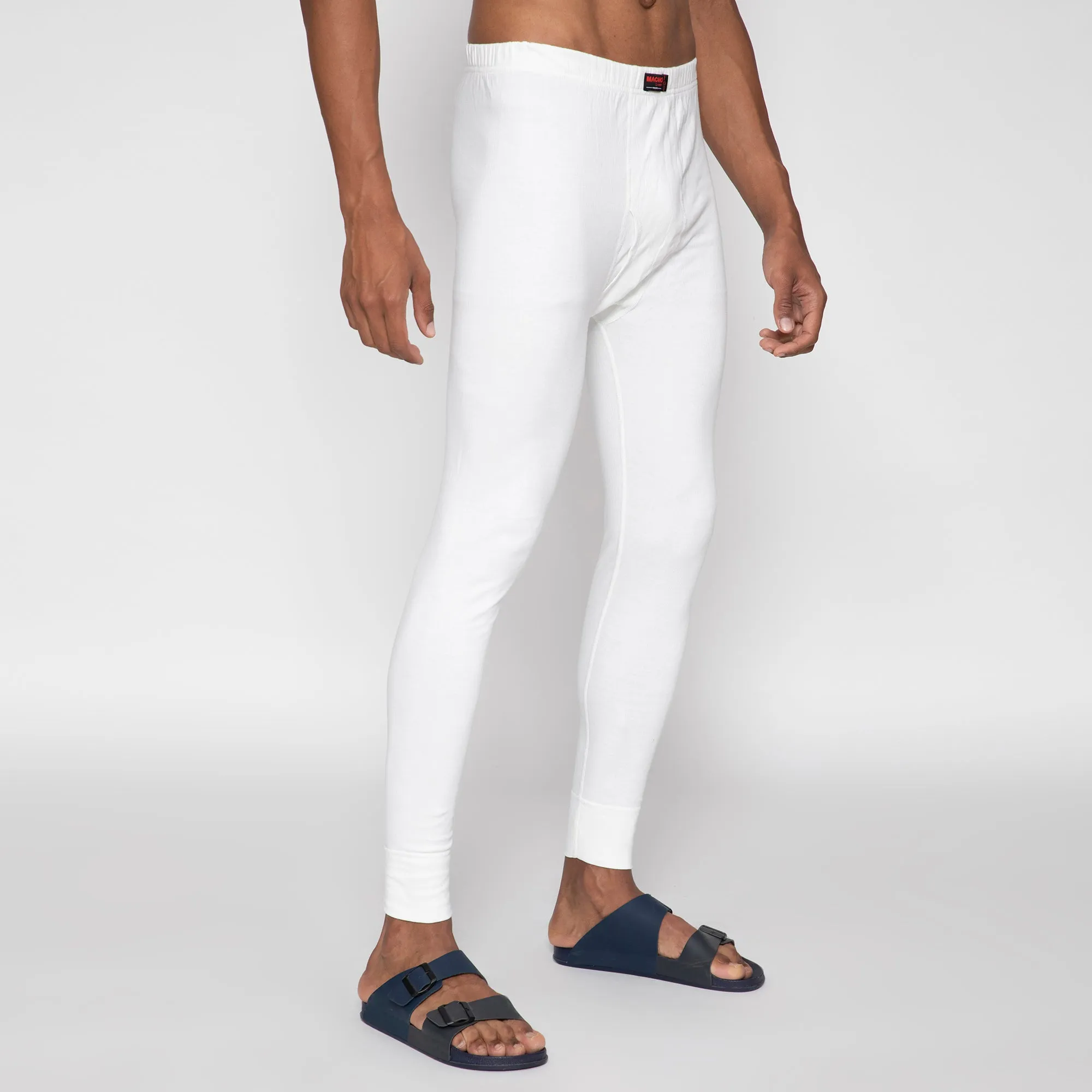 Sporto By Macho Men's Thermal Ultima White Trouser