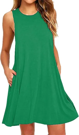 Spring Dresses for Women 2024 Summer Suspender Dresses Beach Casual Sleeveless Floral Print Tank Loose Sundress