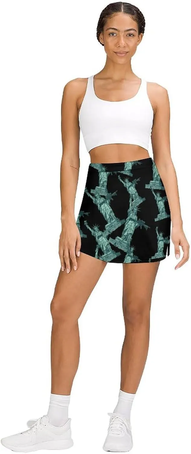 Tacticool Lady Women's Skort Athletic Skirt Golf Skorts A-line Skirts with Built-in Shorts Pockets