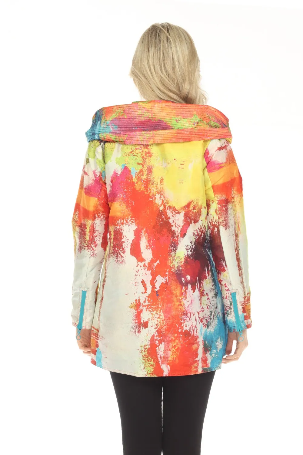 UBU Clothing Co. Blaze Glory/Capri Shim Printed Reversible Zip-Up Parisian Coat 23026APP