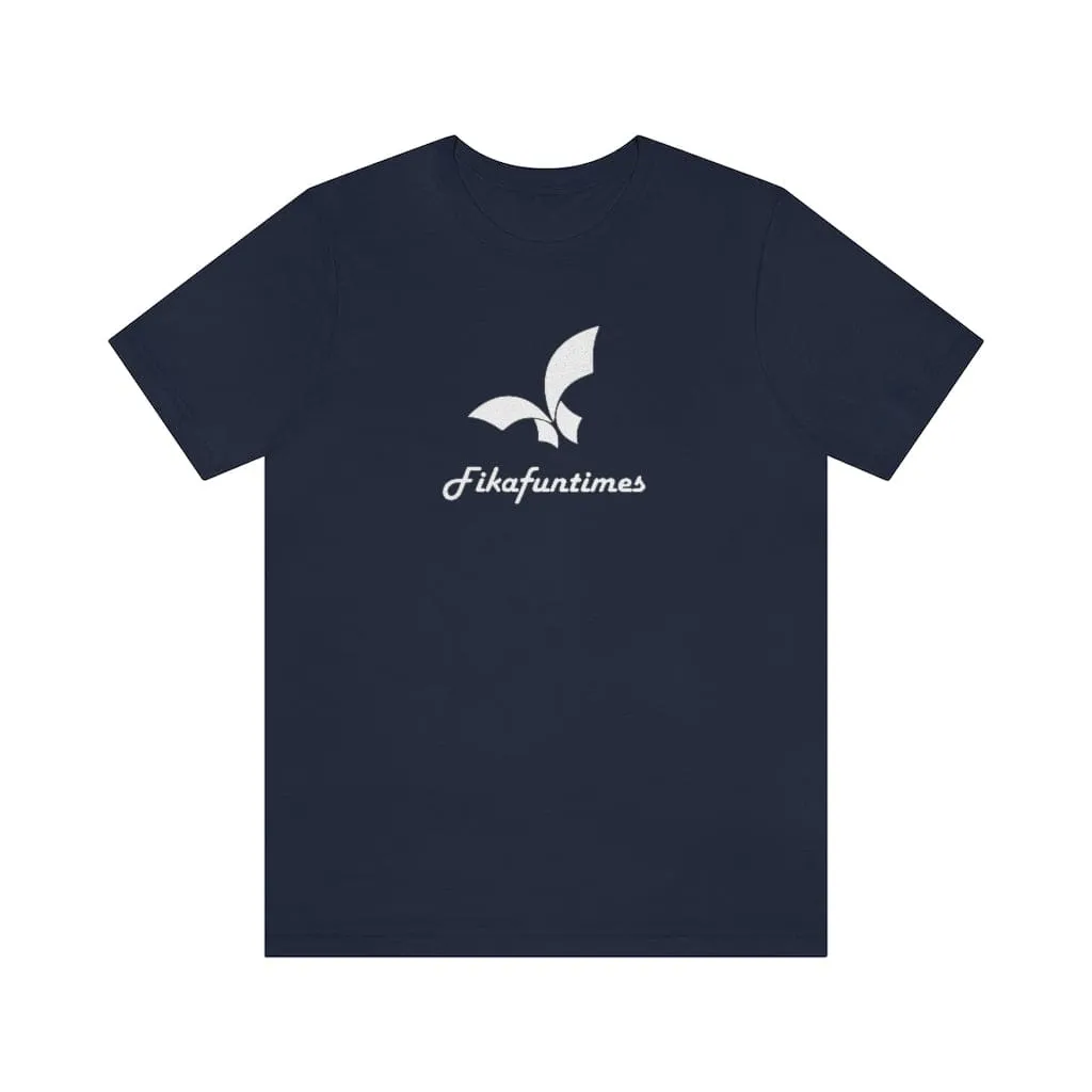 Unisex Crew Neck Fikafuntimes Print Jersey T-Shirt