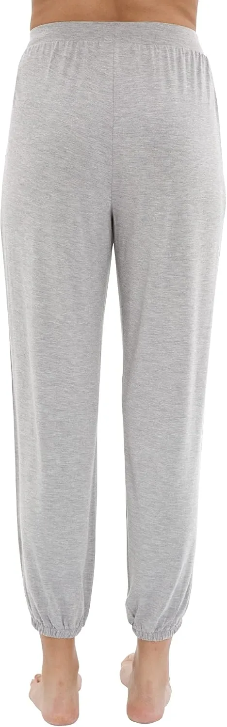 WiWi Bamboo Viscose Pajama Pants for Women Lounge Joggers Yoga Bottoms Plus Size Pajamas Pant Sweatpants S-4X