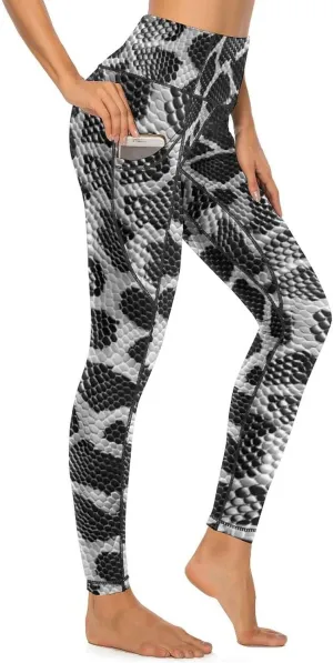 Women's High Waist Tummy Control Yoga Pants with Pockets Workout Leggings